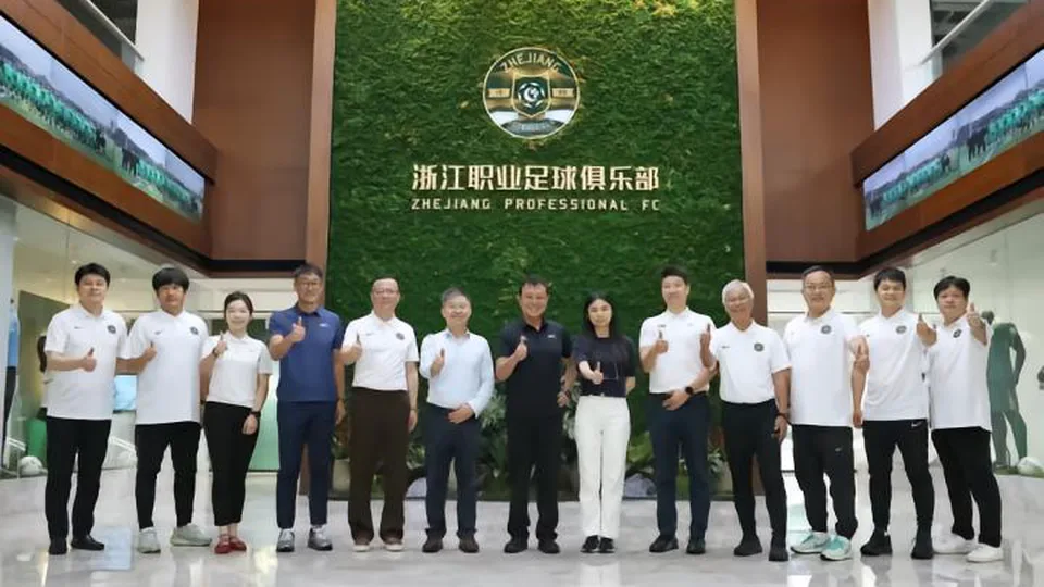 亚足联考察团到访浙江FC，就三星青训学院进行评估